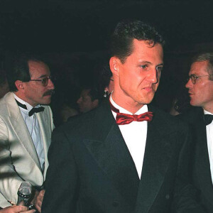 Michael Schumacher et sa femme Corinna en 1997 à Monaco.