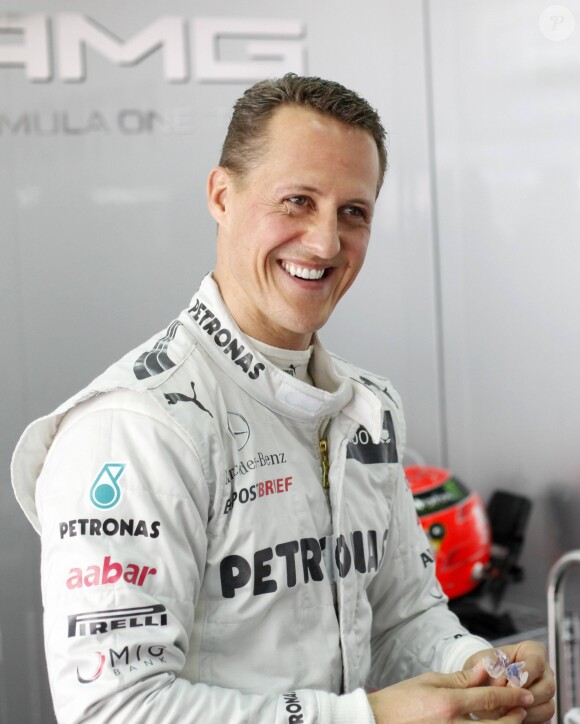 Michael Schumacher lors des essais du Grand Prix de Formule 1 de Malaisie le 23 mars 2012