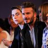Brooklyn Beckham, David Beckham and Anna Wintour - People au défilé de mode prêt-à-porter printemps-été 2017 "Victoria Beckham" lors de la fashion week de New York. Le 11 septembre 2016