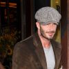 Victoria Beckham et son mari David Beckham sortent du restaurant Balthazar à New York, le 11 septembre 2016
