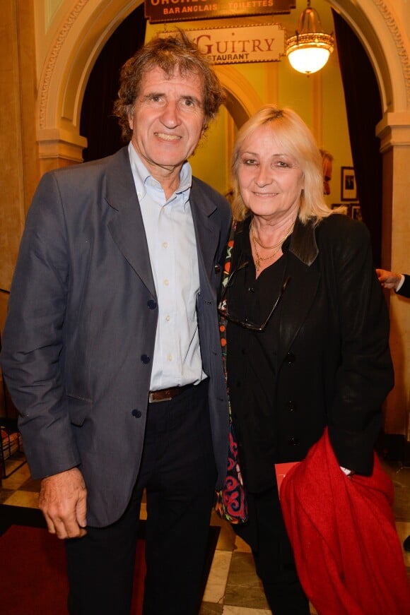 Gérard Leclerc et sa femme Julie - Générale de la pièce de théâtre "Tout ce que vous voulez" au Théâtre Edouard VII à Paris le 19 septembre 2016. © Coadic Guirec/Bestimage
