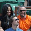 Amel Bent et Patrick Antonelli - Internationaux de France de tennis de Roland Garros à Paris, le 5 juin 2014.