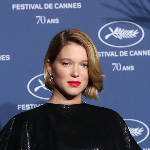 Léa Seydoux enceinte - Soirée à l'occasion des 70 ans du tout premier festival de Cannes à l'école des Beaux Arts à Paris, le 20 Septembre 2016. © Dominique Jacovides/Bestimage