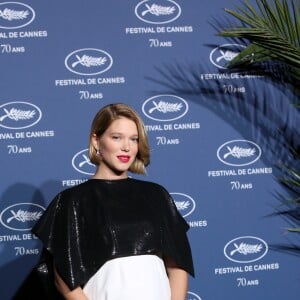 Léa Seydoux enceinte - Soirée à l'occasion des 70 ans du tout premier festival de Cannes à l'école des Beaux Arts à Paris, le 20 Septembre 2016. © Dominique Jacovides/Bestimage