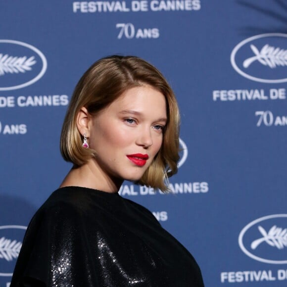 Léa Seydoux enceinte - Soirée à l'occasion des 70 ans du tout premier festival de Cannes à l'école des Beaux Arts à Paris, le 20 Septembre 2016. © Dominique Jacovides/Bestimage