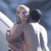 Exclusif - Prix Spécial - No Web No Blog - French Montana et sa nouvelle compagne Iggy Azalea en vacances avec des amis sur un yacht au large de Cabo au Mexique, le 28 août 2016. Le couple se baigne, fait du snorkeling autour du yacht et s'embrasse pendant qu'une amie fait du topless sur le pont supérieur du bateau.  Exclusive - For Germany Call For Price - Hip hop recording artist French Montana and singer Iggy Azalea take the day to relax on a yacht in Cabo, Mexico on August 28, 2016. The two drank together, snorkeled, and packed on the PDA. While they were swimming, one of their friends, was topless while laying out. It seems like Iggy has found love again after calling it quits with ex fiance Nick Young who she dumped after he got another woman pregnant. And dating someone famous isn't new for Montana who was once linked to reality star Khloe Kardashian!29/08/2016 - Cabo