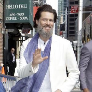 Jim Carrey à l'émission "Late Show With David Letterman" à New York, le 20 mai 2015