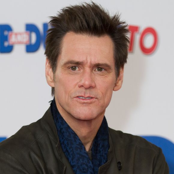 Jim Carrey au photocall du film "Dumb and Dumber" à Londres. Le 20 novembre 2014