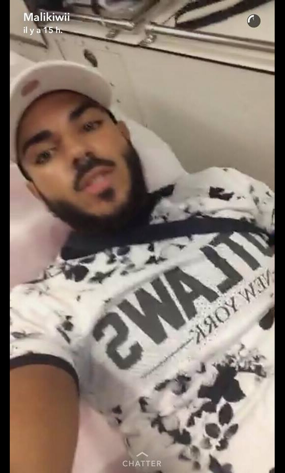 Malik (ex de Sarah Fraisou) après s'être fait tirer dessus dans la nuit du 23 au 24 septembre 2016 à Argenteuil.