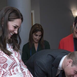 Le prince William et Kate Middleton, duc et duchesse de Cambridge, ont visité l'association Sheway à Vancouver le 25 septembre 2016, au deuxième jour de leur voyage officiel au Canada.