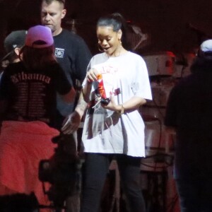 Rihanna en pleines répétitions pour le "Global Citizen Festival" à Central Park à New York, le 23 septembre 2016.