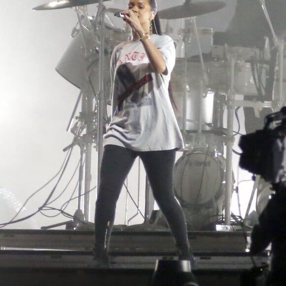 Rihanna en pleines répétitions pour le "Global Citizen Festival" à Central Park à New York, le 23 septembre 2016.