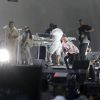 Rihanna en pleines répétitions pour le "Global Citizen Festival" à Central Park à New York, le 23 septembre 2016.