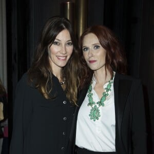 Exclusif - Mareva Galanter et Audrey Fleurot à la soirée de lancement "Octobre Rose" pour soutenir l'association contre le cancer du sein et remise du prix Estée Lauder au Café de l'Homme à Paris. Le 26 septembre 2016 © Olivier Borde