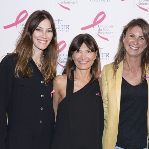 Exclusif - Mareva Galanter, Nathalie Duconge (Responsable de l'association Cancer du Sein "Parlons-en"), Pénélope Leprevost et Laurence Ferrari - Personnalités à la soirée de lancement "Octobre Rose" pour soutenir l'association contre le cancer du sein et remise du prix Estée Lauder au Café de l'Homme à Paris. Le 26 septembre 2016 © Olivier Borde / Bestimage