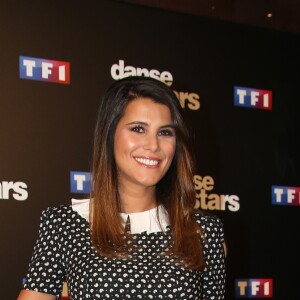 Karine Ferri et Yann-Alrick Mortreuil au photocall de l'émission "Danse Avec Les Stars - Saison 7" à Boulogne-Billancourt, le 28 septembre 2016. © Denis Guignebourg/Bestimage