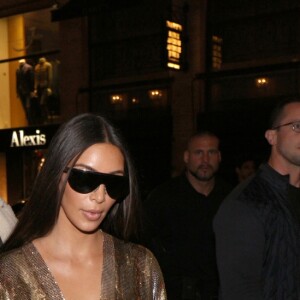 Exclusif - Kim Kardashian et Kanye West se rendent au restaurant "Le Costes" à Paris, le 29 septembre 2016.