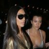 Kim Kardashian, Kourtney Kardashian - People à l'aftershow Balmain au restaurant Loulou à Paris le 28 septembre 2016.