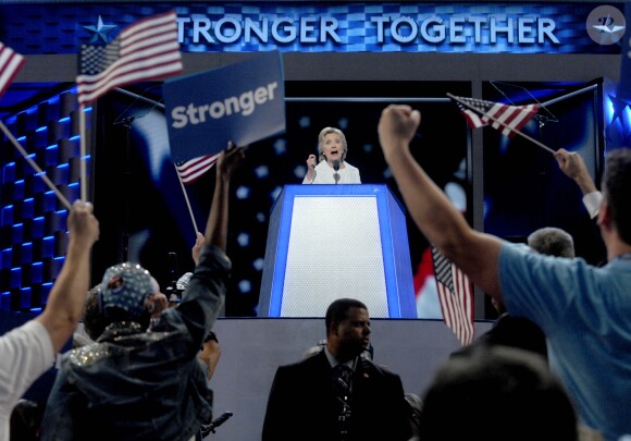 Hillary Clinton durant le 4 ème jour de la Convention Démocrate à Philadelphie, le 28 juillet 2016