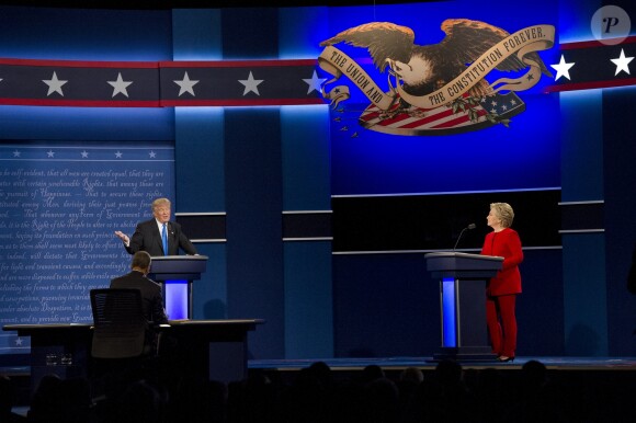 Donald Trump et Hillary Clinton lors du premier débat télévisé, à la Hofstra University à New York, le 26 septembre 2016