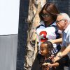 Exclusif - Blac Chyna (enceinte), la compagne de Rob Kardashian, et son fils King Cairo à Los Angeles le 25 août 2016