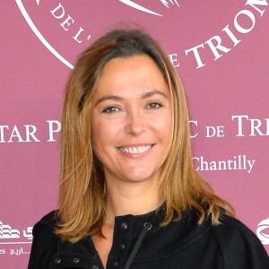 Sandrine Quétier au 95ème Qatar Prix de l'Arc de Triomphe à l'Hippodrome de Chantilly le 2 octobre 2016.
