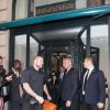Pascal Duvier (garde du corps) - Kim Kardashian fait du shopping à Paris le 1er octobre 2016.