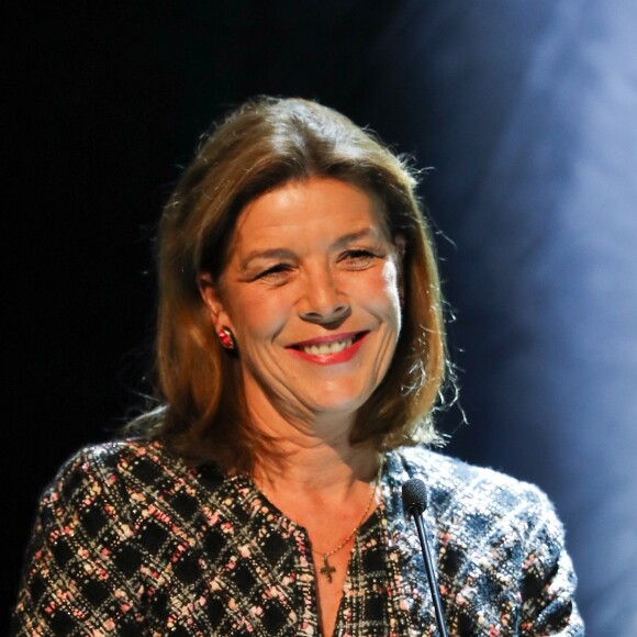 La princesse Caroline de Hanovre lors de la proclamation du palmarès 2016 de la Fondation Prince Pierre dans la salle de l'Opéra Garnier à Monaco le 4 octobre 2016. © Bruno Bebert/Bestimage