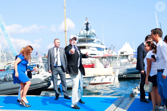 Le prince Albert II de Monaco lors de l'inauguration du 26e Monaco Yacht Show le 29 septembre 2016. © Claudia Albuquerque / Bestimage