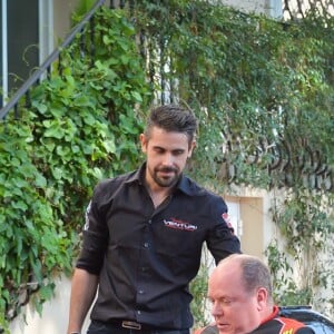 Venturi présente sa nouvelle formule E au prince Albert II de Monaco au palais princier le 26 septembre 2016. © Michael Alesi / Bestimage