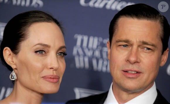 Angelina Jolie et Brad Pitt - People aux WSJ magazine Innovator Awards à New York le 4 novembre 2015.
