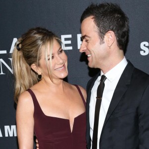 Justin Theroux et sa femme Jennifer Aniston - Première de "Zoolander 2" à New York le 9 février 2016.