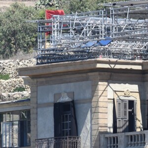 Brad Pitt et Angelina Jolie sur le tournage de "By the sea" sur l'île de Gozo à Malte le 9 novembre 2014