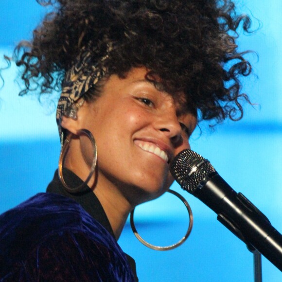 Alicia Keys lors de la Convention Nationale Démocrate à Philadelphie, le 26 juillet 2016.