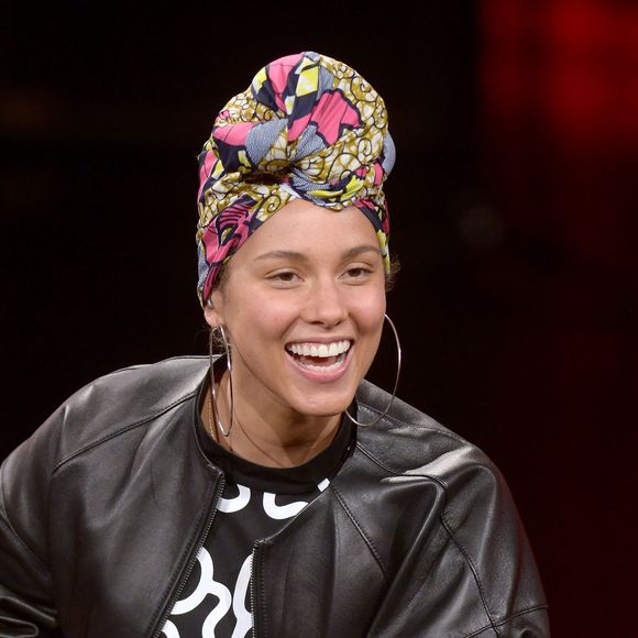 Alicia Keys sur le plateau de l'émission TV "Che tempo che fa" à Milan, le 12 juin 2016.