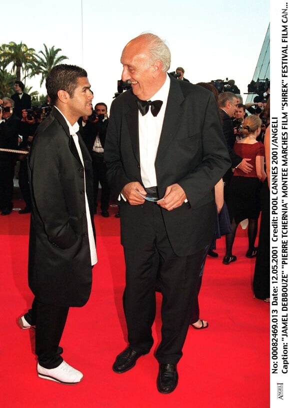 Jamel Debbouze et Pierre Tchernia au Festival de Cannes 2001