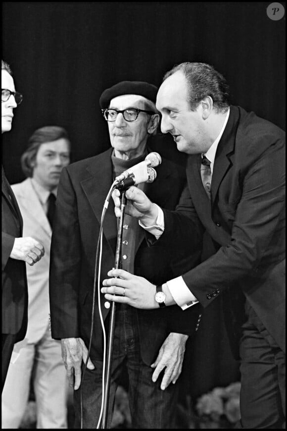 Groucho Marx et Pierre Tchernia au Festival de Cannes 1972