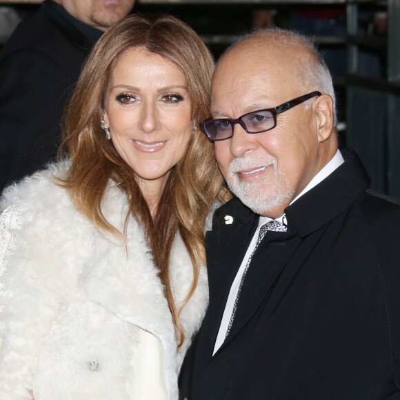 Céline Dion et son mari René Angélil arrivent à l'enregistrement de l'émission "Vivement dimanche" au studio Gabriel à Paris le 13 novembre 2013.