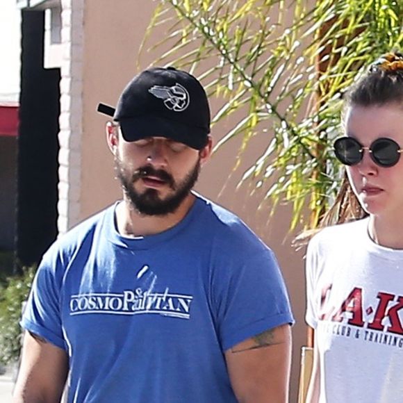 Exclusif - Shia LaBeouf et sa compagne de longue date Mia Goth à Los Angeles, le 16 mars 2016.