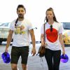 Exclusif - Shia LaBeouf et sa petite-amie Mia Goth se rendent à leur cours de gym à Studio City, le 3 mai 2015.
