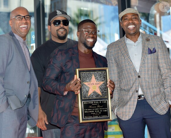 Kevin Hart reçoit son étoile sur le Hollywood Walk of Fame de Los Angeles, le 10 octobre 2016