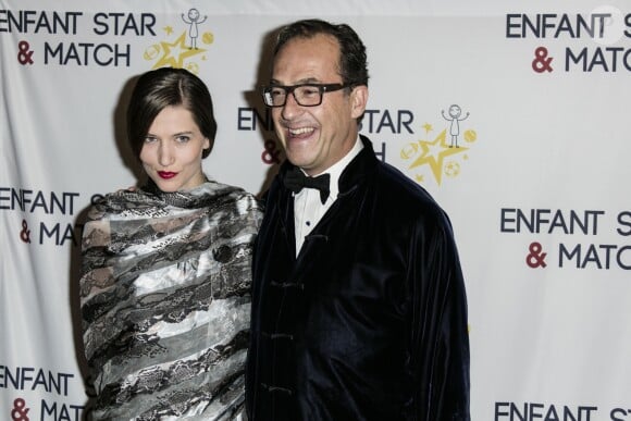 Emmanuel de Brantes et sa compagne Hea Deville - Dîner de gala de l'association "Enfant Star & Match" à l'hôtel Carlton à Cannes. Le 30 janvier 2016