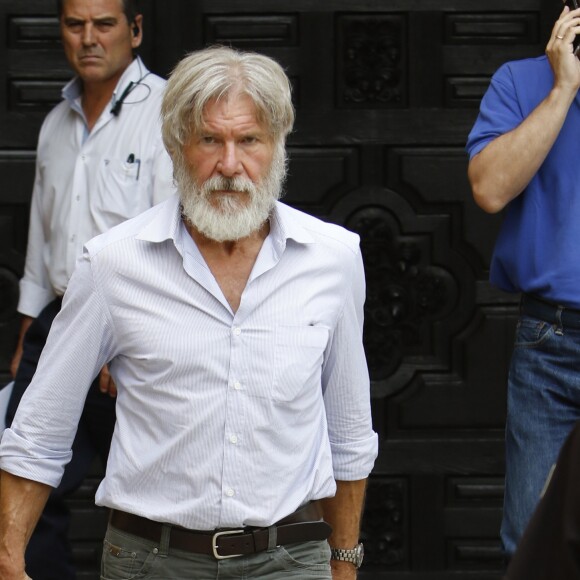 Harrison Ford et sa femme Calista Flockhart visitent la Mosquée-cathédrale de Cordoue, le 28 juin 2016.