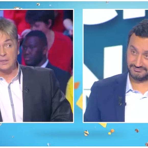 Cyril Hanouna face au voyant Claude Alexis dans "Touche pas à mon aprem" sur C8. Le 13 octobre 2016.