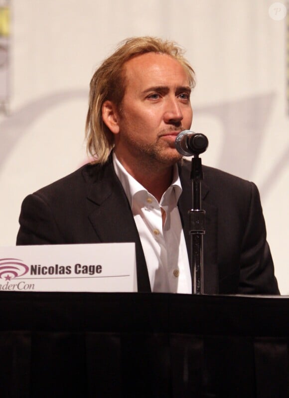 Nicolas Cage fait la promotion de "L'Apprenti soricer" à Wondercon, San Francisco, le 3 avril 2010 L