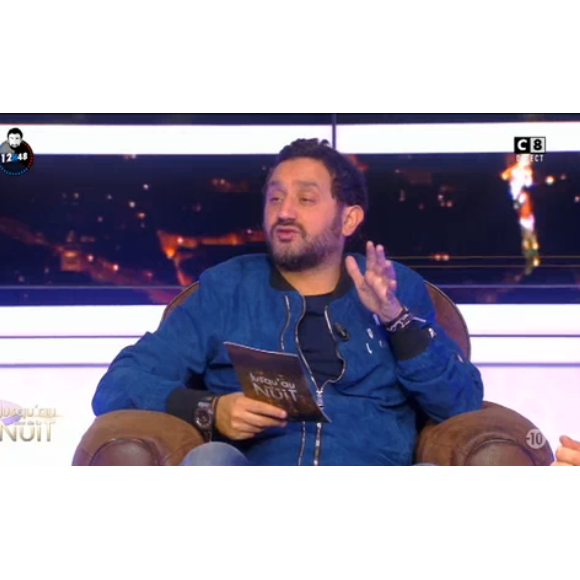 Cyril Hanouna dans "Les 35 heures de Baba", le 14 octobre 2016 peu après minuit.