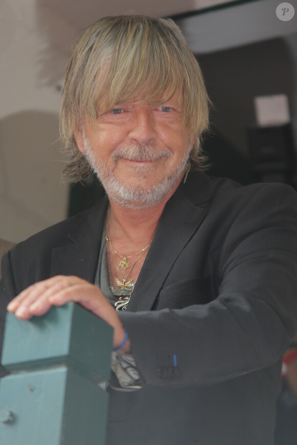 Le chanteur Renaud assiste à la 21ème édition de la "Forêt des livres" à Chanceaux-prés-Loches le 28 aout 2016.