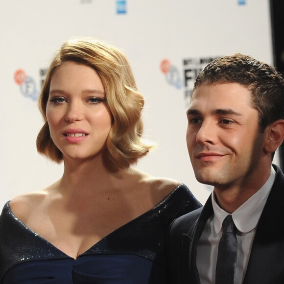 Nancy Grant, Léa Seydoux, Xavier Dolan et Marion Cotillard pour le film "Juste la fin du monde" lors du festival du film BFI de Londres le 14 octobre 2016.