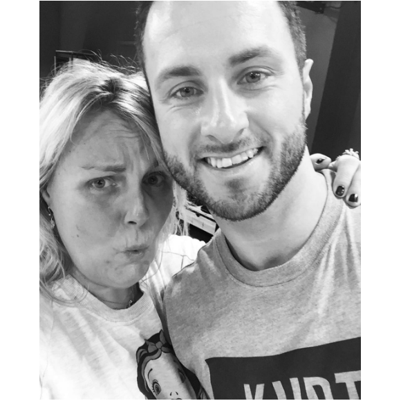Valérie Damidot pose avec son partenaire de Danse avec les stars Christian Millette.