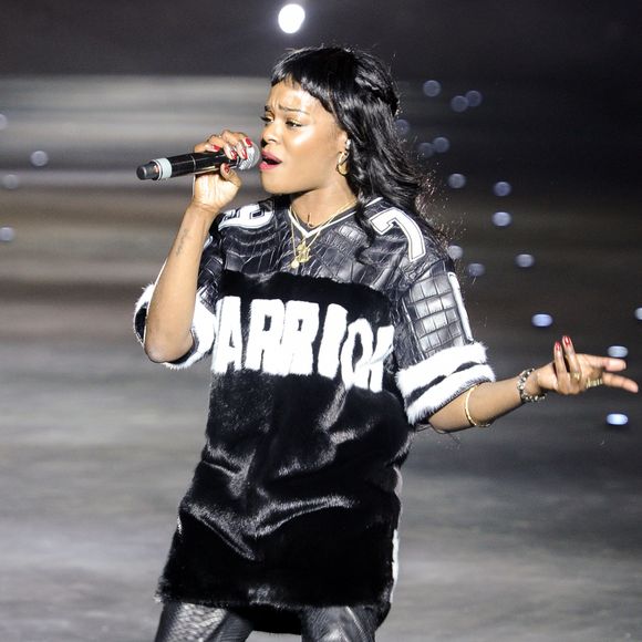 Azealia Banks - Défilé de mode Philipp Plein lors de la fashion week à Milan, le 25 février 2015.